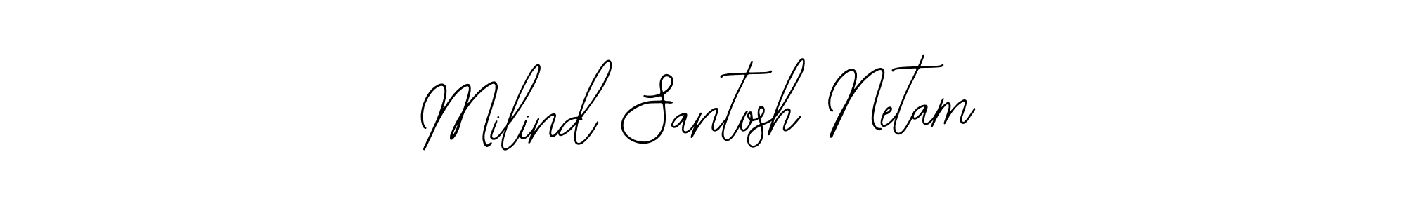 Create a beautiful signature design for name Milind Santosh Netam. With this signature (Bearetta-2O07w) fonts, you can make a handwritten signature for free. Milind Santosh Netam signature style 12 images and pictures png