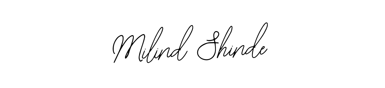 Make a beautiful signature design for name Milind Shinde. Use this online signature maker to create a handwritten signature for free. Milind Shinde signature style 12 images and pictures png