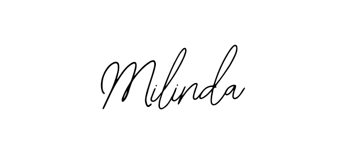 The best way (Bearetta-2O07w) to make a short signature is to pick only two or three words in your name. The name Milinda include a total of six letters. For converting this name. Milinda signature style 12 images and pictures png