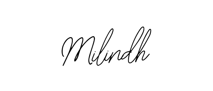 It looks lik you need a new signature style for name Milindh. Design unique handwritten (Bearetta-2O07w) signature with our free signature maker in just a few clicks. Milindh signature style 12 images and pictures png