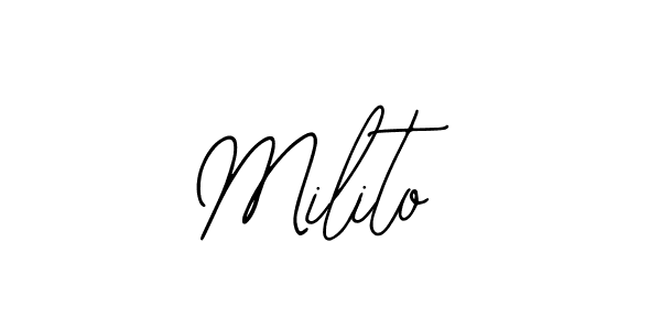 How to Draw Milito signature style? Bearetta-2O07w is a latest design signature styles for name Milito. Milito signature style 12 images and pictures png