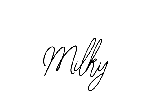 Milky stylish signature style. Best Handwritten Sign (Bearetta-2O07w) for my name. Handwritten Signature Collection Ideas for my name Milky. Milky signature style 12 images and pictures png