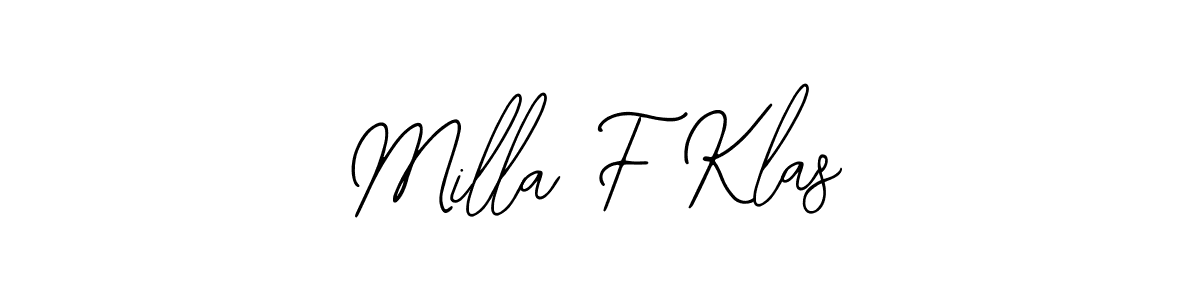You can use this online signature creator to create a handwritten signature for the name Milla F Klas. This is the best online autograph maker. Milla F Klas signature style 12 images and pictures png