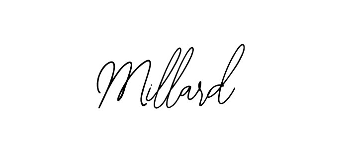 Design your own signature with our free online signature maker. With this signature software, you can create a handwritten (Bearetta-2O07w) signature for name Millard. Millard signature style 12 images and pictures png