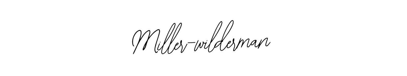 Design your own signature with our free online signature maker. With this signature software, you can create a handwritten (Bearetta-2O07w) signature for name Miller-wilderman. Miller-wilderman signature style 12 images and pictures png