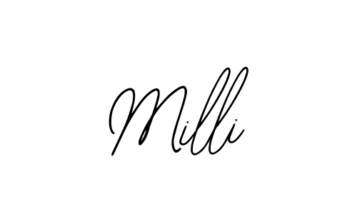 Make a beautiful signature design for name Milli. Use this online signature maker to create a handwritten signature for free. Milli signature style 12 images and pictures png