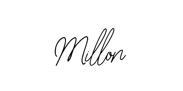 You should practise on your own different ways (Bearetta-2O07w) to write your name (Millon) in signature. don't let someone else do it for you. Millon signature style 12 images and pictures png