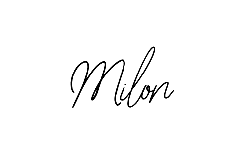 The best way (Bearetta-2O07w) to make a short signature is to pick only two or three words in your name. The name Milon include a total of six letters. For converting this name. Milon signature style 12 images and pictures png