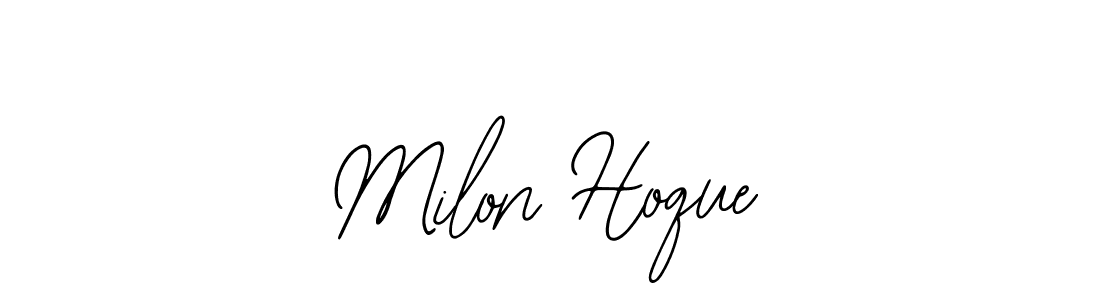 How to Draw Milon Hoque signature style? Bearetta-2O07w is a latest design signature styles for name Milon Hoque. Milon Hoque signature style 12 images and pictures png