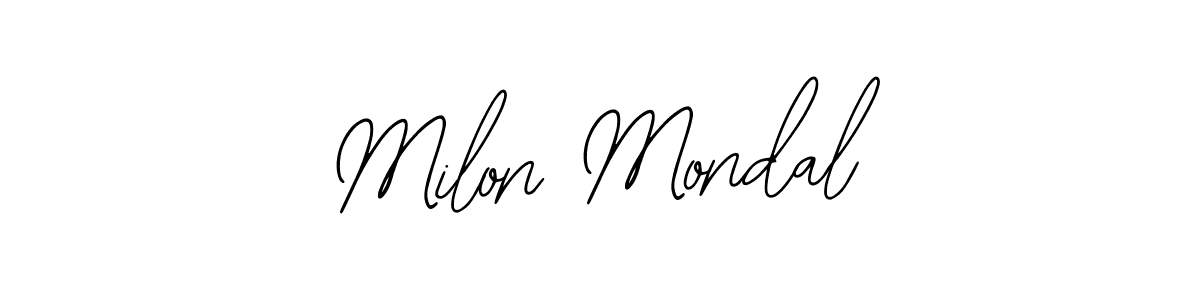 Also we have Milon Mondal name is the best signature style. Create professional handwritten signature collection using Bearetta-2O07w autograph style. Milon Mondal signature style 12 images and pictures png