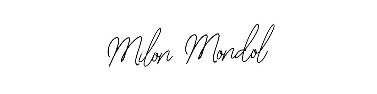 Milon Mondol stylish signature style. Best Handwritten Sign (Bearetta-2O07w) for my name. Handwritten Signature Collection Ideas for my name Milon Mondol. Milon Mondol signature style 12 images and pictures png