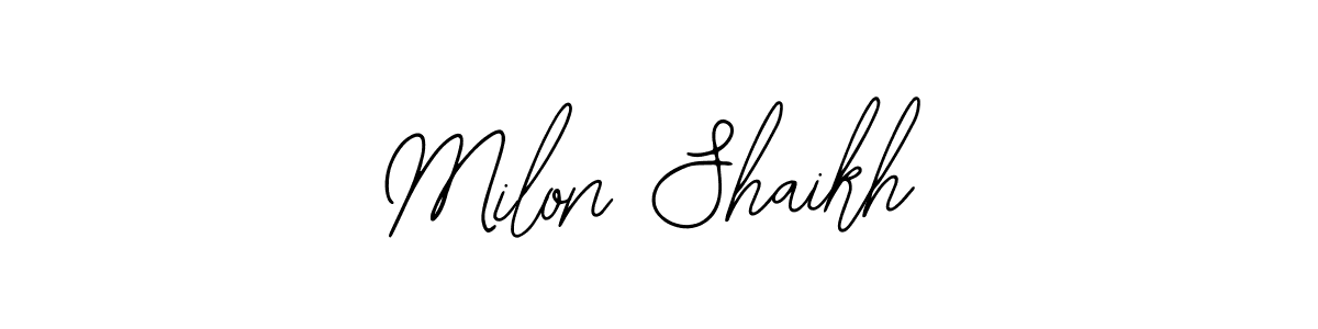 Create a beautiful signature design for name Milon Shaikh. With this signature (Bearetta-2O07w) fonts, you can make a handwritten signature for free. Milon Shaikh signature style 12 images and pictures png