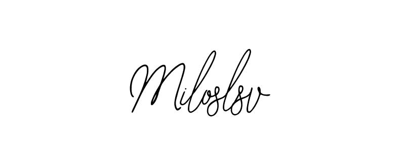 You can use this online signature creator to create a handwritten signature for the name Miloslsv. This is the best online autograph maker. Miloslsv signature style 12 images and pictures png