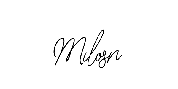 How to Draw Milosn signature style? Bearetta-2O07w is a latest design signature styles for name Milosn. Milosn signature style 12 images and pictures png