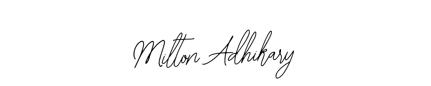 The best way (Bearetta-2O07w) to make a short signature is to pick only two or three words in your name. The name Milton Adhikary include a total of six letters. For converting this name. Milton Adhikary signature style 12 images and pictures png