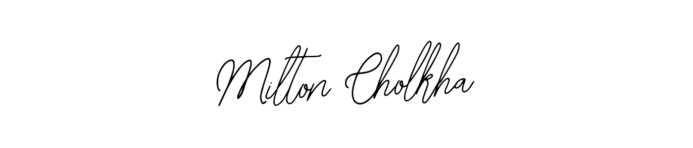 The best way (Bearetta-2O07w) to make a short signature is to pick only two or three words in your name. The name Milton Cholkha include a total of six letters. For converting this name. Milton Cholkha signature style 12 images and pictures png