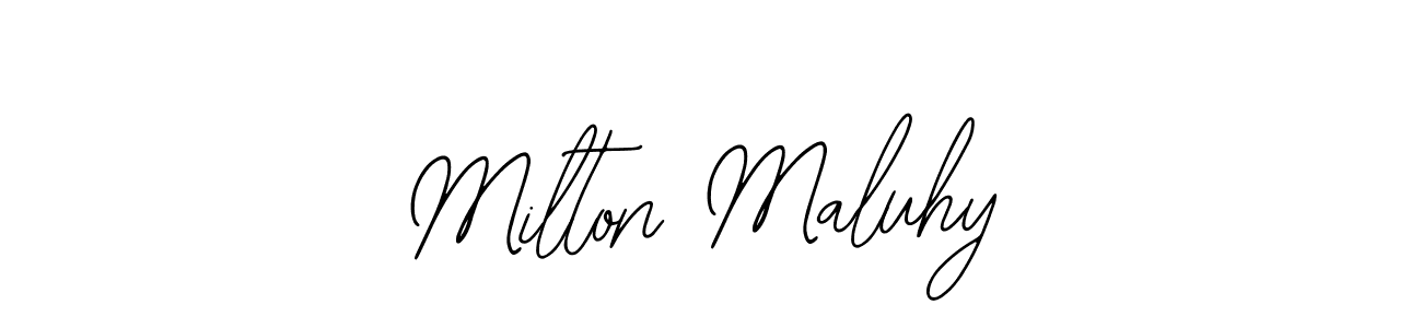 How to make Milton Maluhy signature? Bearetta-2O07w is a professional autograph style. Create handwritten signature for Milton Maluhy name. Milton Maluhy signature style 12 images and pictures png