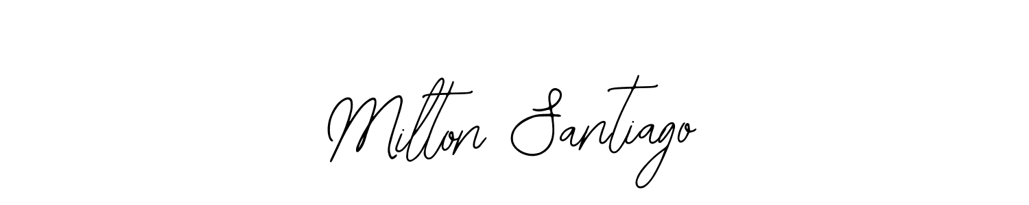 Design your own signature with our free online signature maker. With this signature software, you can create a handwritten (Bearetta-2O07w) signature for name Milton Santiago. Milton Santiago signature style 12 images and pictures png