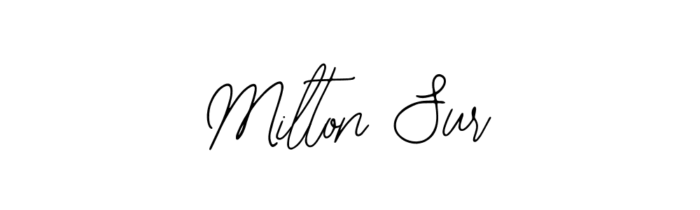 Also You can easily find your signature by using the search form. We will create Milton Sur name handwritten signature images for you free of cost using Bearetta-2O07w sign style. Milton Sur signature style 12 images and pictures png