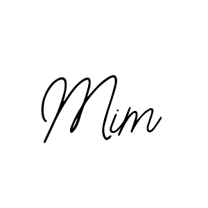 Use a signature maker to create a handwritten signature online. With this signature software, you can design (Bearetta-2O07w) your own signature for name Mim. Mim signature style 12 images and pictures png