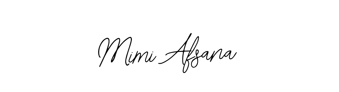 Design your own signature with our free online signature maker. With this signature software, you can create a handwritten (Bearetta-2O07w) signature for name Mimi Afsana. Mimi Afsana signature style 12 images and pictures png