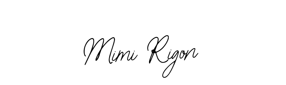 How to make Mimi Rigon signature? Bearetta-2O07w is a professional autograph style. Create handwritten signature for Mimi Rigon name. Mimi Rigon signature style 12 images and pictures png