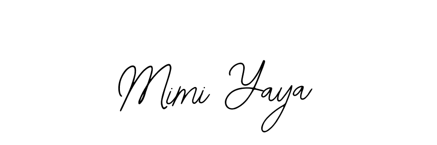 Mimi Yaya stylish signature style. Best Handwritten Sign (Bearetta-2O07w) for my name. Handwritten Signature Collection Ideas for my name Mimi Yaya. Mimi Yaya signature style 12 images and pictures png