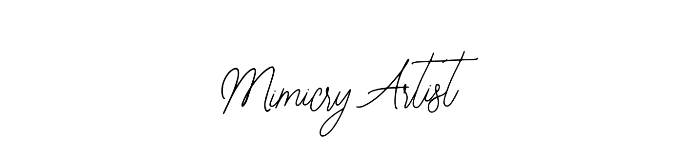 Bearetta-2O07w is a professional signature style that is perfect for those who want to add a touch of class to their signature. It is also a great choice for those who want to make their signature more unique. Get Mimicry Artist name to fancy signature for free. Mimicry Artist signature style 12 images and pictures png