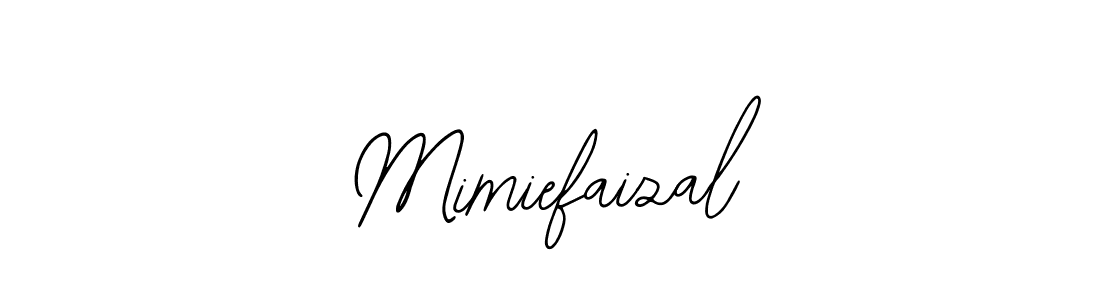 Use a signature maker to create a handwritten signature online. With this signature software, you can design (Bearetta-2O07w) your own signature for name Mimiefaizal. Mimiefaizal signature style 12 images and pictures png