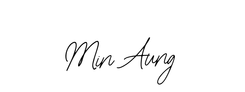 Bearetta-2O07w is a professional signature style that is perfect for those who want to add a touch of class to their signature. It is also a great choice for those who want to make their signature more unique. Get Min Aung name to fancy signature for free. Min Aung signature style 12 images and pictures png