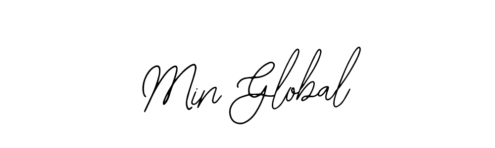 Create a beautiful signature design for name Min Global. With this signature (Bearetta-2O07w) fonts, you can make a handwritten signature for free. Min Global signature style 12 images and pictures png
