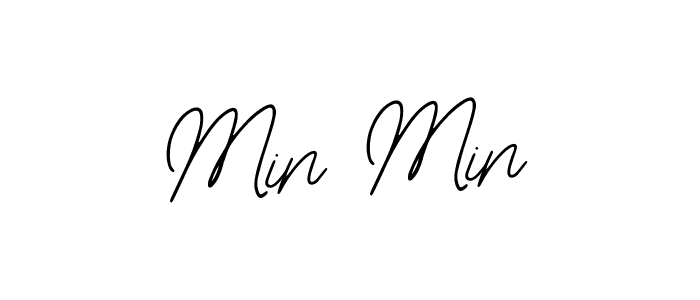 Use a signature maker to create a handwritten signature online. With this signature software, you can design (Bearetta-2O07w) your own signature for name Min Min. Min Min signature style 12 images and pictures png