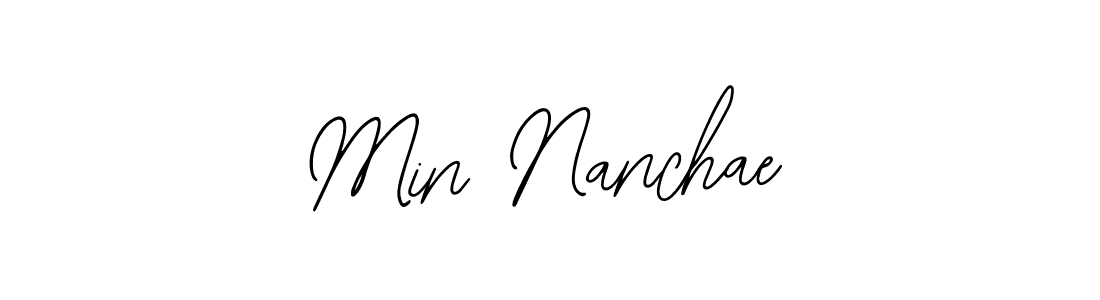 Use a signature maker to create a handwritten signature online. With this signature software, you can design (Bearetta-2O07w) your own signature for name Min Nanchae. Min Nanchae signature style 12 images and pictures png