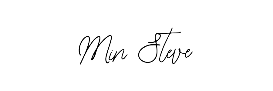 How to make Min Steve signature? Bearetta-2O07w is a professional autograph style. Create handwritten signature for Min Steve name. Min Steve signature style 12 images and pictures png