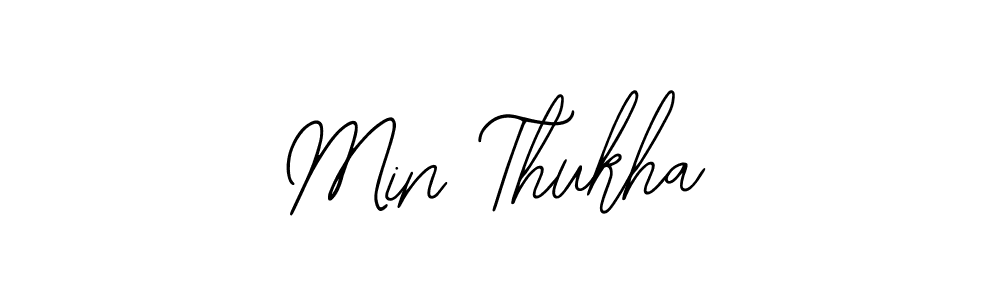 Also we have Min Thukha name is the best signature style. Create professional handwritten signature collection using Bearetta-2O07w autograph style. Min Thukha signature style 12 images and pictures png