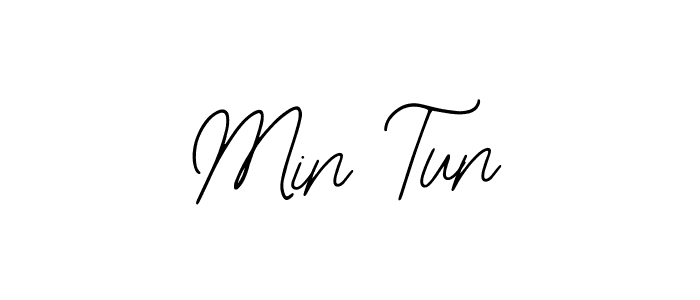 Design your own signature with our free online signature maker. With this signature software, you can create a handwritten (Bearetta-2O07w) signature for name Min Tun. Min Tun signature style 12 images and pictures png