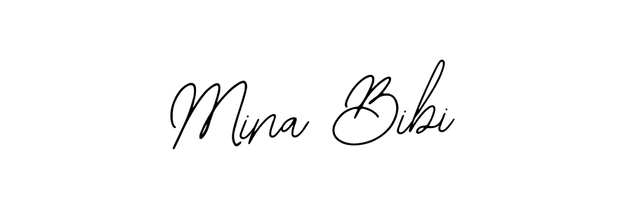 Design your own signature with our free online signature maker. With this signature software, you can create a handwritten (Bearetta-2O07w) signature for name Mina Bibi. Mina Bibi signature style 12 images and pictures png