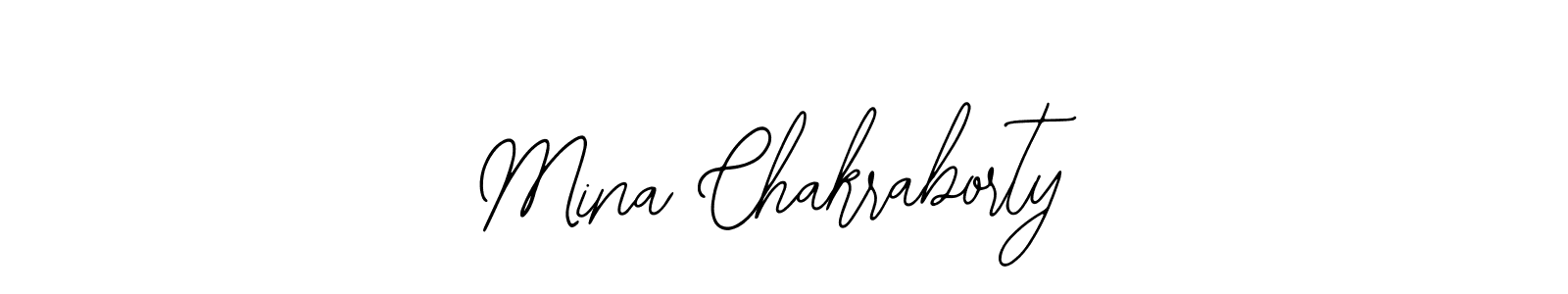 Make a beautiful signature design for name Mina Chakraborty. With this signature (Bearetta-2O07w) style, you can create a handwritten signature for free. Mina Chakraborty signature style 12 images and pictures png