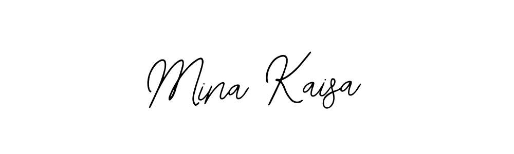 Similarly Bearetta-2O07w is the best handwritten signature design. Signature creator online .You can use it as an online autograph creator for name Mina Kaisa. Mina Kaisa signature style 12 images and pictures png