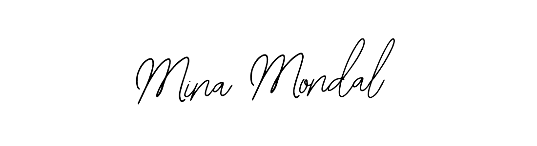 Mina Mondal stylish signature style. Best Handwritten Sign (Bearetta-2O07w) for my name. Handwritten Signature Collection Ideas for my name Mina Mondal. Mina Mondal signature style 12 images and pictures png