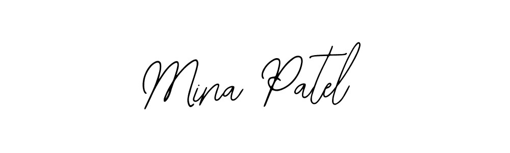 Similarly Bearetta-2O07w is the best handwritten signature design. Signature creator online .You can use it as an online autograph creator for name Mina Patel. Mina Patel signature style 12 images and pictures png