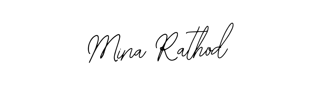 Mina Rathod stylish signature style. Best Handwritten Sign (Bearetta-2O07w) for my name. Handwritten Signature Collection Ideas for my name Mina Rathod. Mina Rathod signature style 12 images and pictures png