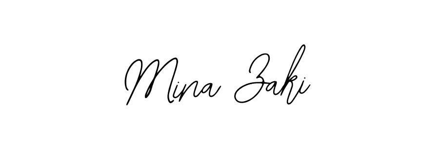 Make a beautiful signature design for name Mina Zaki. Use this online signature maker to create a handwritten signature for free. Mina Zaki signature style 12 images and pictures png