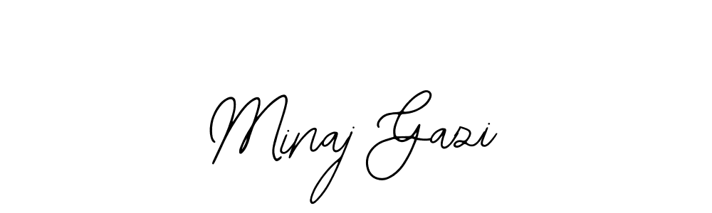 Minaj Gazi stylish signature style. Best Handwritten Sign (Bearetta-2O07w) for my name. Handwritten Signature Collection Ideas for my name Minaj Gazi. Minaj Gazi signature style 12 images and pictures png