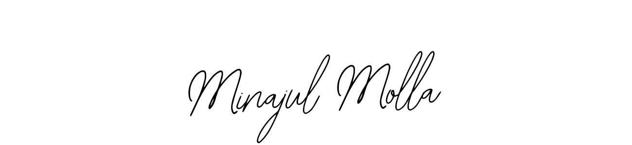 Bearetta-2O07w is a professional signature style that is perfect for those who want to add a touch of class to their signature. It is also a great choice for those who want to make their signature more unique. Get Minajul Molla name to fancy signature for free. Minajul Molla signature style 12 images and pictures png