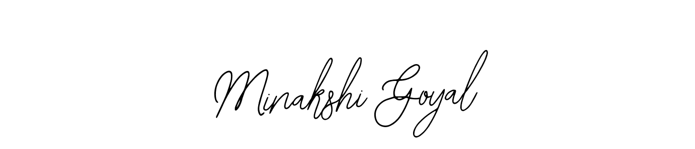 Design your own signature with our free online signature maker. With this signature software, you can create a handwritten (Bearetta-2O07w) signature for name Minakshi Goyal. Minakshi Goyal signature style 12 images and pictures png