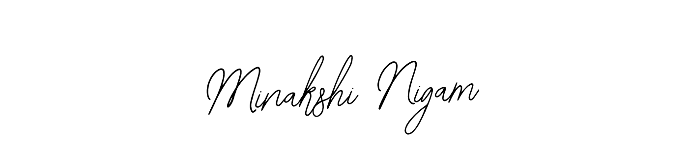 Make a beautiful signature design for name Minakshi Nigam. Use this online signature maker to create a handwritten signature for free. Minakshi Nigam signature style 12 images and pictures png