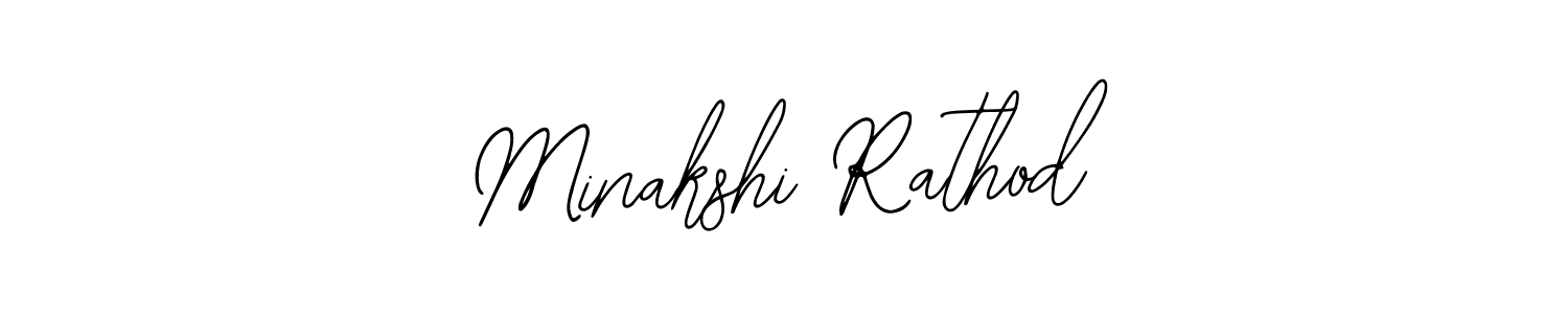 How to make Minakshi Rathod name signature. Use Bearetta-2O07w style for creating short signs online. This is the latest handwritten sign. Minakshi Rathod signature style 12 images and pictures png
