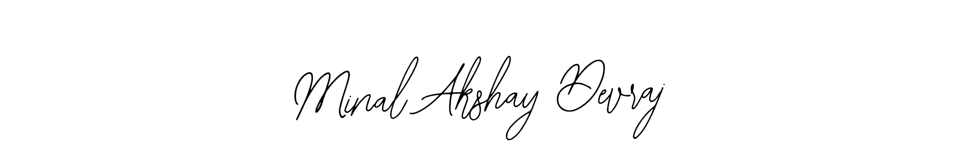 Create a beautiful signature design for name Minal Akshay Devraj. With this signature (Bearetta-2O07w) fonts, you can make a handwritten signature for free. Minal Akshay Devraj signature style 12 images and pictures png