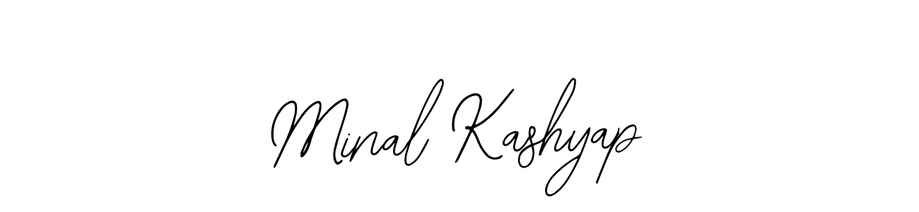 Minal Kashyap stylish signature style. Best Handwritten Sign (Bearetta-2O07w) for my name. Handwritten Signature Collection Ideas for my name Minal Kashyap. Minal Kashyap signature style 12 images and pictures png
